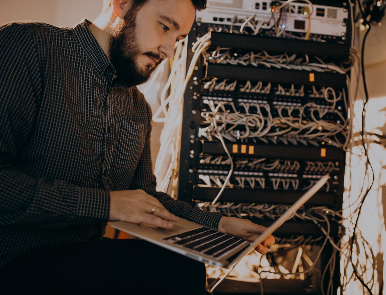 photographie d'un parc IT